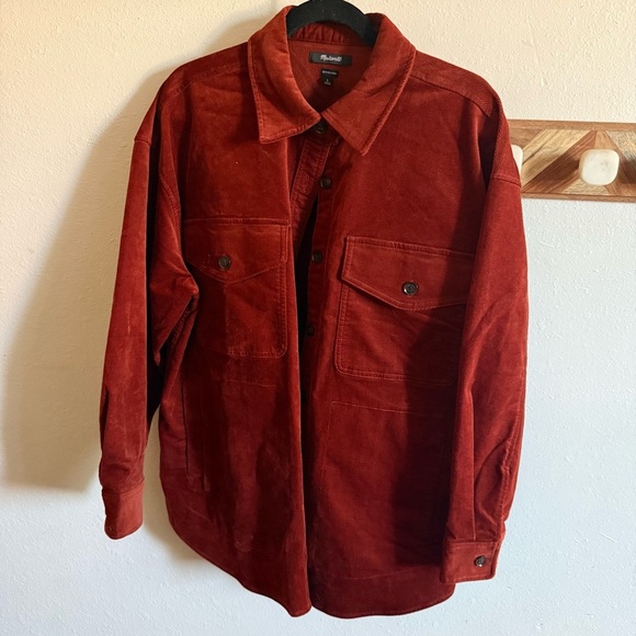 NEW Madewell Corduroy Twill Oversized Shirt-Jacket sz.Large - Picture 4 of 6